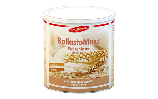 BallastoMaxx Dose BallastoMaxx, für die ergänzende tägliche Zufuhr von unlöslichen Ballaststoffen, ab 1 Jahr, feingemahlene Weizenfaser in Pulverform