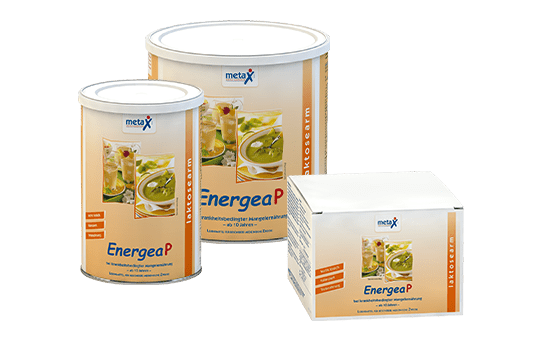 EnergeaP, bei krankheitsbedingter Mangelernährung, ab 10 Jahren, vollbilanzierte Trinknahrung in Pulverform zur Anreicherung mit Kohlenhydraten, Fett und Eiweiß, sowie Vitaminen, Mineralstoffen und Spurenelementen