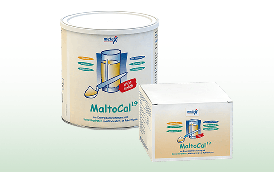 MaltoCal19 can and folding box MaltoCal19 Carbohydrates