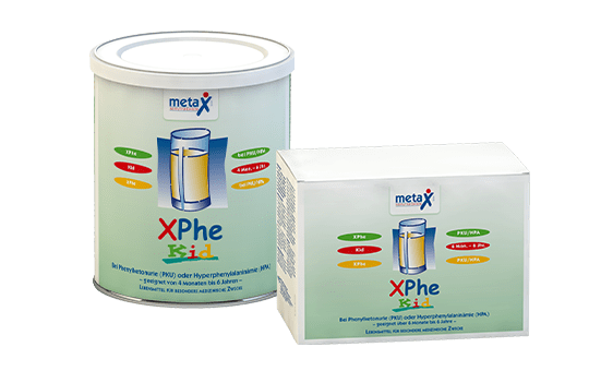 XPhe Produkte für Kleinkinder