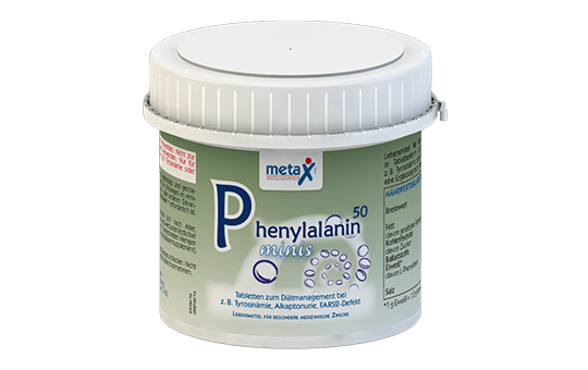 L-Phenylalanin in Tablettenform, 50 mg (0,3 mmol) L-Phenylalanine pro Tablette