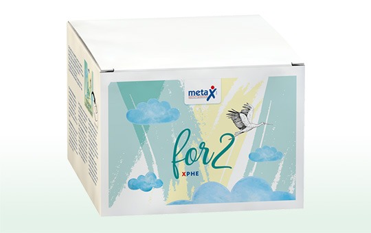 XPhe for2, bei Phenylketonurie oder Hyperphenylalaninämie, vor und während der Schwangerschaft und in der Stillzeit, mit extra Energie
