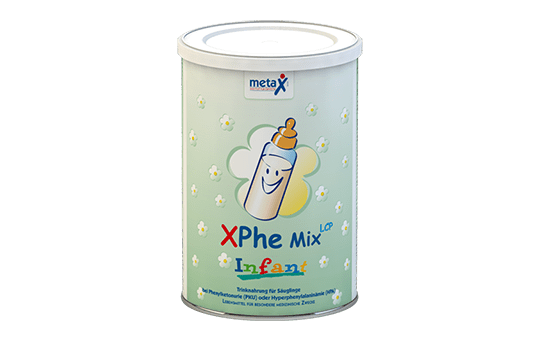 XPhe Infant MixLCP Dose XPhe Infant MixLCP, bei Phenylketonurie oder Hyperphenylalaninämie, von Geburt an, hochkonzentriertes phenylalaninfreies Eiweißsupplement in Pulverform