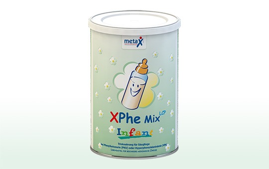 XPhe Infant MixLCP Dose XPhe Infant MixLCP, bei Phenylketonurie oder Hyperphenylalaninämie, von Geburt an, hochkonzentriertes phenylalaninfreies Eiweißsupplement in Pulverform