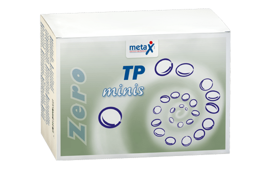 ZeroTP minis, bei Tyrosinämie oder Alkaptonurie, ab 3 Jahren, hochkonzentriertes Eiweißsupplement frei von Tyrosin und Phenylalanin (TP) in Tablettenform